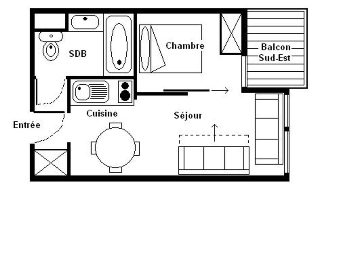 Appartement Cozy 2 Pieces - Proche Pistes Et Commerces - Balcon Sud/Est - 4 Pers - Fr-1-344-1023 Saint-Martin-de-Belleville Exterior foto